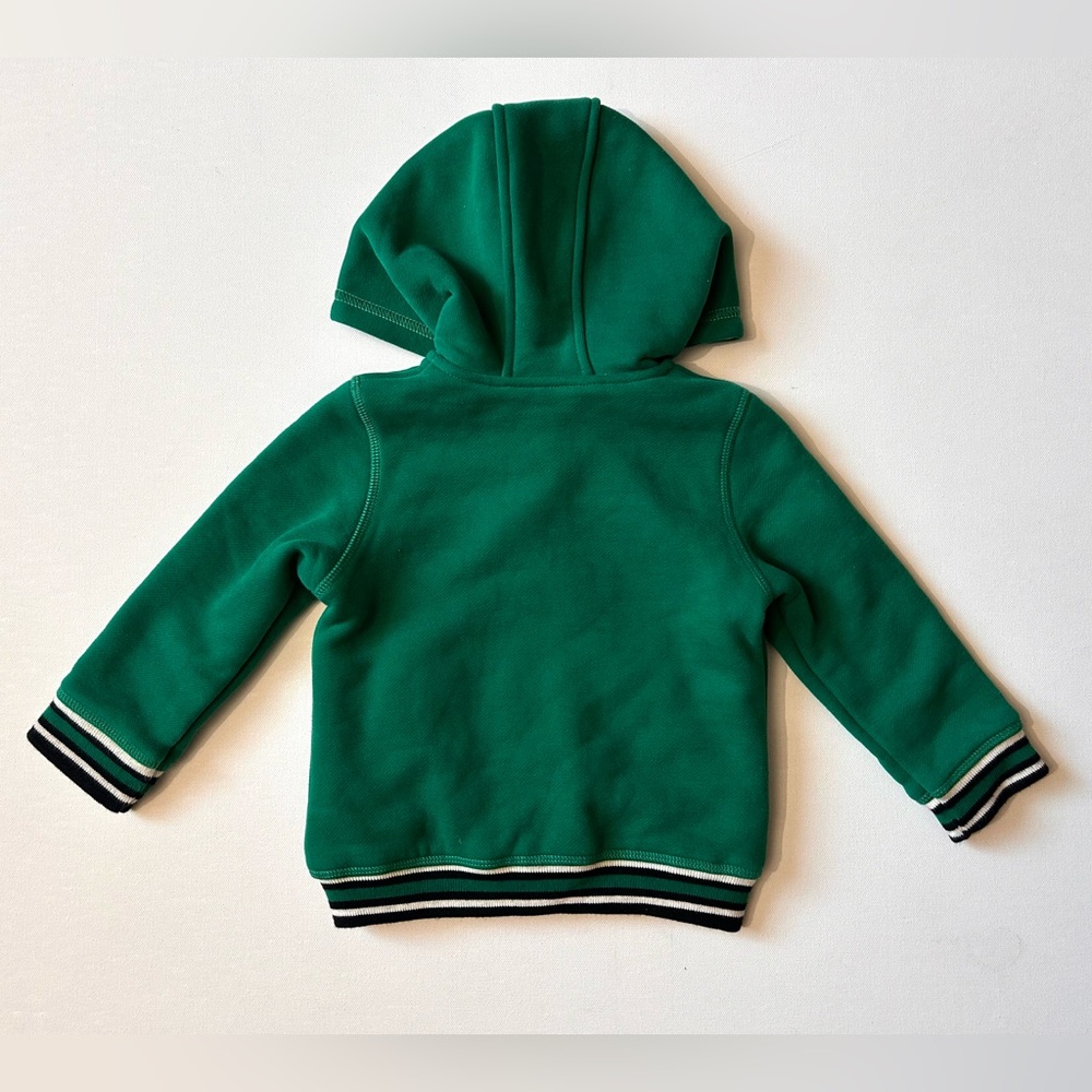 CATIMINI Boy’s Reversible Full Zip Hoodie Sweater Sz 18 Months Dog Logo Fish - Picture 6 of 12